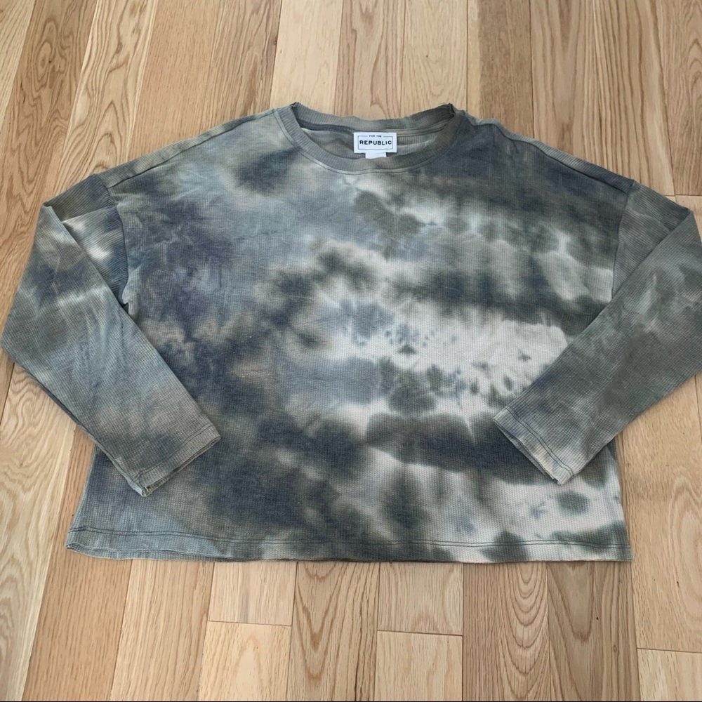 For The Republic Camo Thermal Long Sleeve Top M